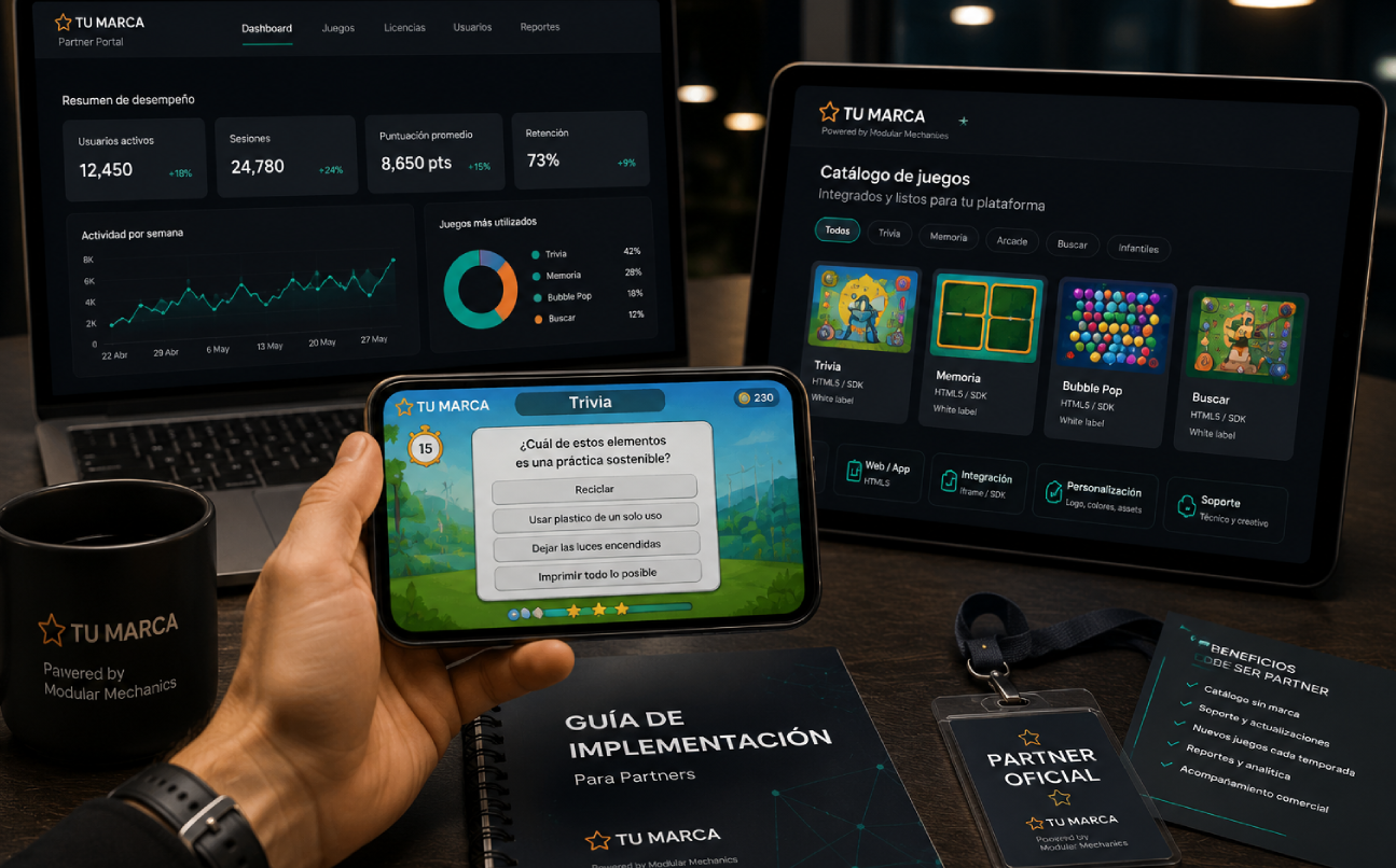 Integración de juegos para partners y licencias white label