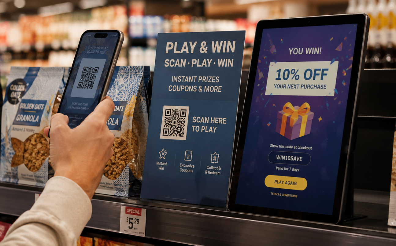 Integración de juegos en retail y puntos de venta